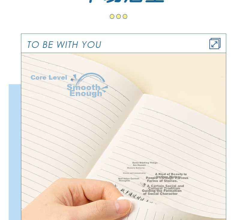 Deli 32K/72 Sheets Kraft Paper Notebook, High-Quality Error Correction Book for Middle School And High School Students, Research Notes, Minimalist T3272 7