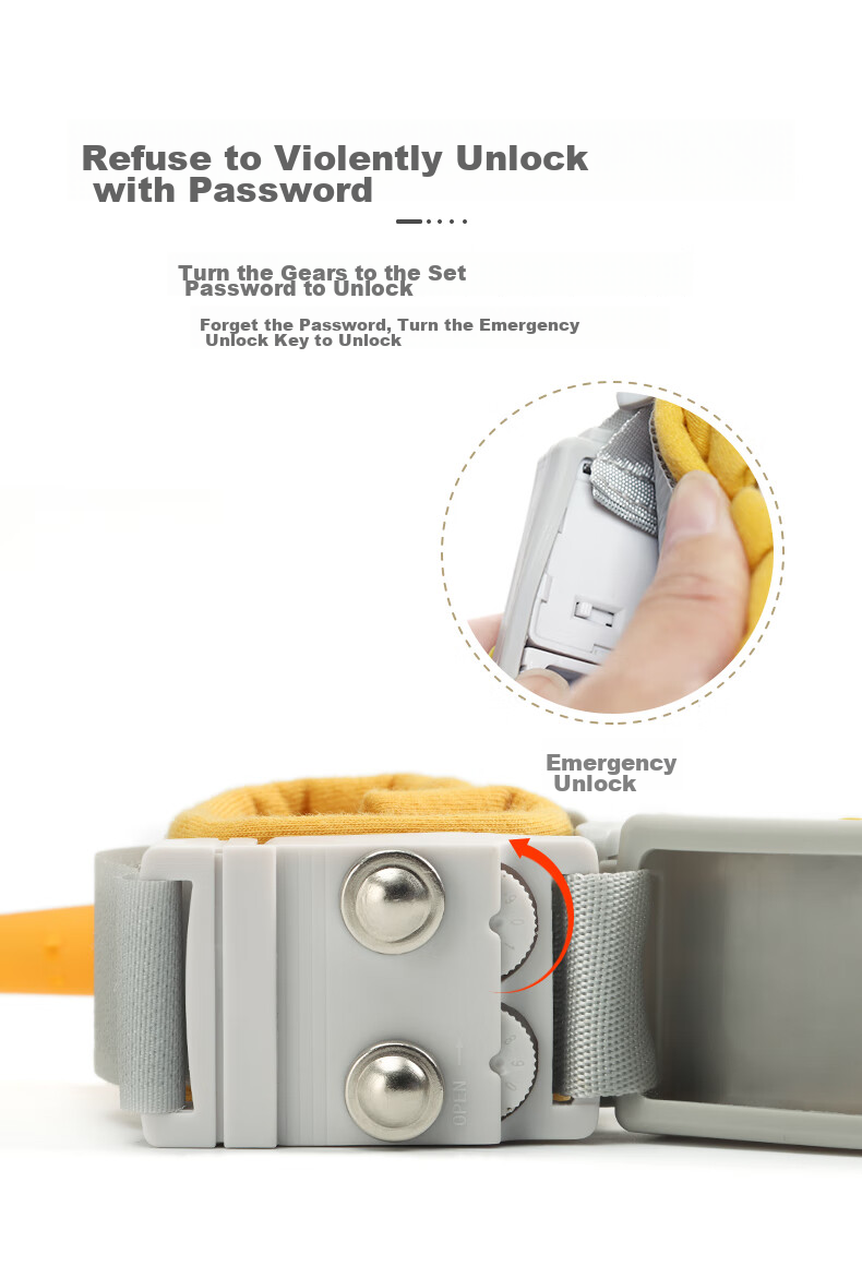 Hengkaili Children's Anti-Lost Strap with Leash, Baby Anti-Lost Wristband, Child Safety Device, Cartoon Password Lock, Anti-Lost Rope 6