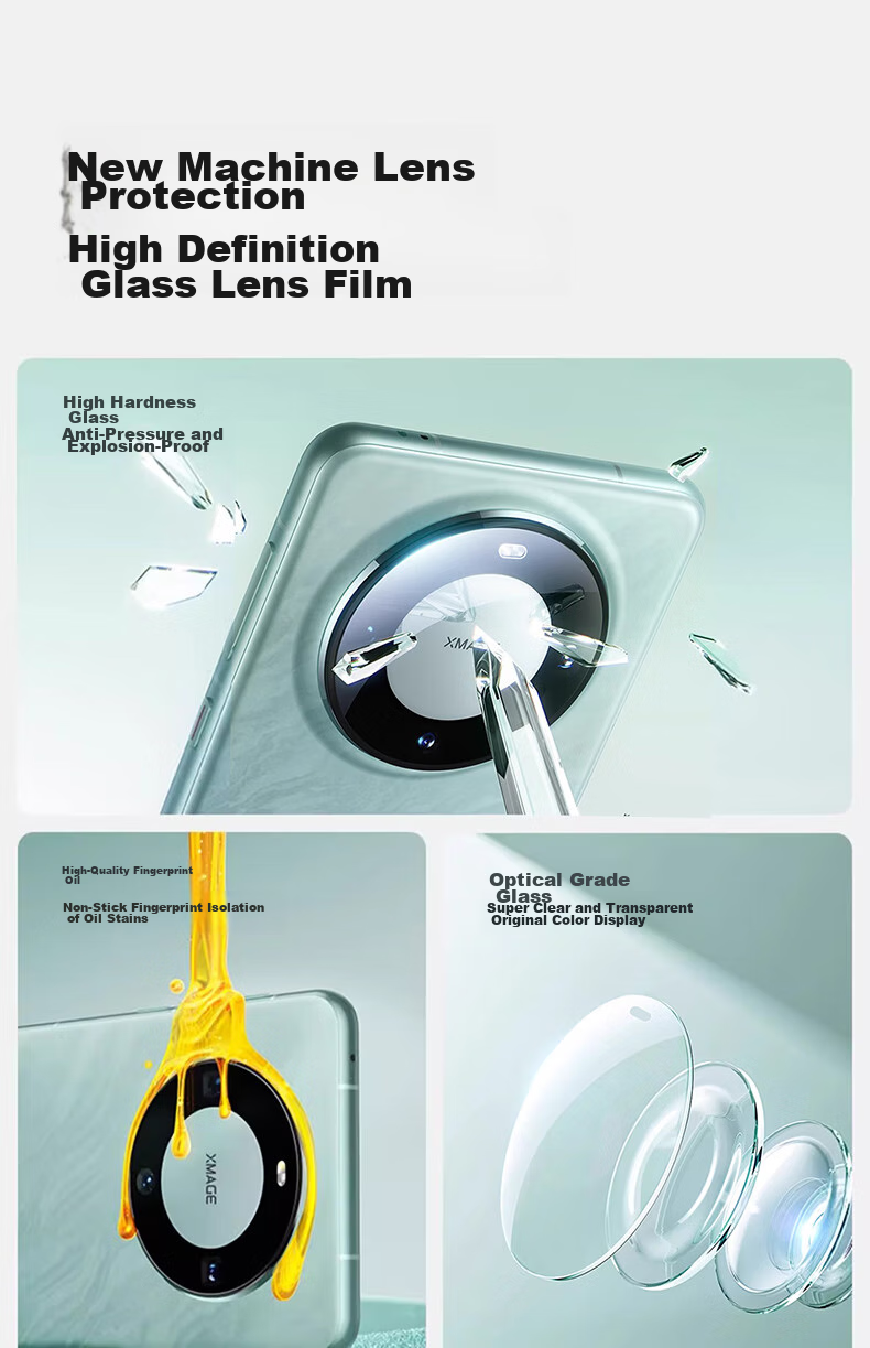 DIVI [2-Pack] Lens Protector for Huawei Mate60, Rear Camera Protection AR Anti-Glare High-Definition Wear-Resistant Scratch-Resistant Tempered Glass Film for Mate60 2