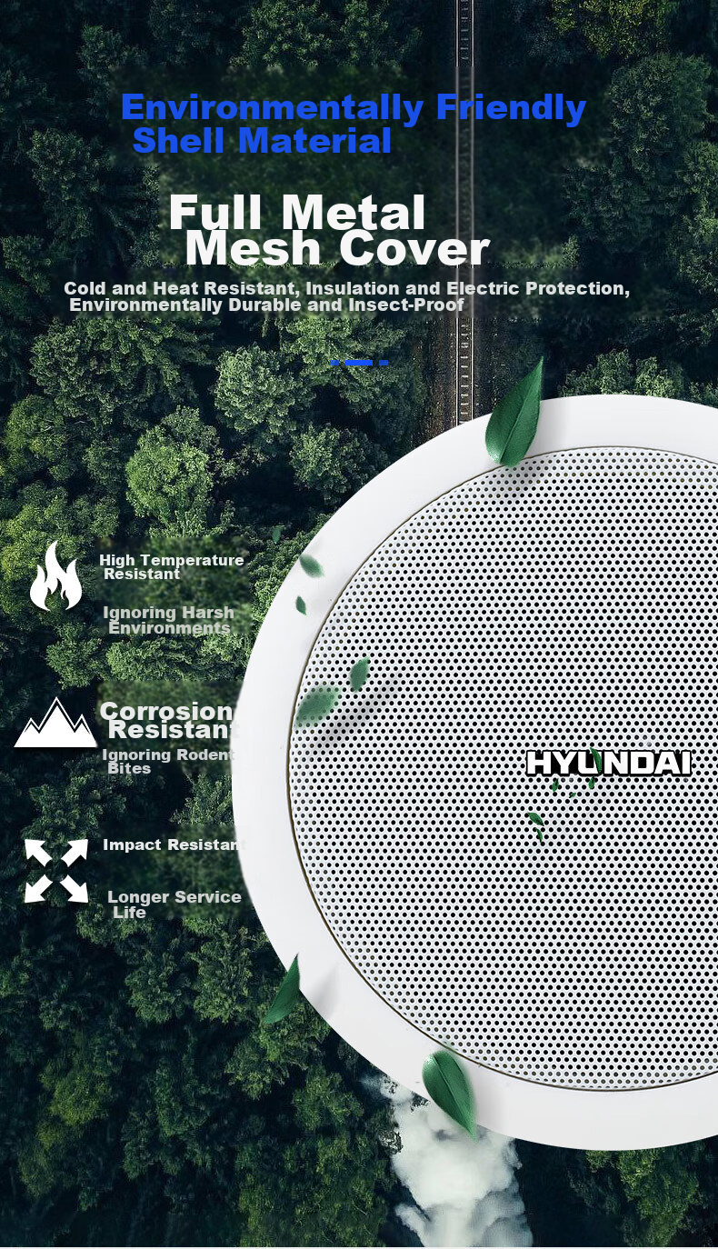 HYUNDAI HYUNDAI N4 Wireless Bluetooth Ceiling Speaker Set, Home Theater Suspended Ceiling Speakers for Living Room And Conference Rooms (Requires Transmitter for Use) 5