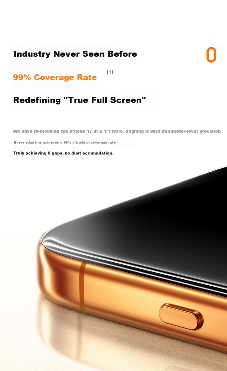 Baseus [3D Heat Bending + Rheinland Certified AR Anti-Reflective] Tempered Glass Screen Protector for IPhone 17 Pro, Full Coverage Anti-Fingerprint High Definition Heat Bending Film for Apple 17 Pro 10