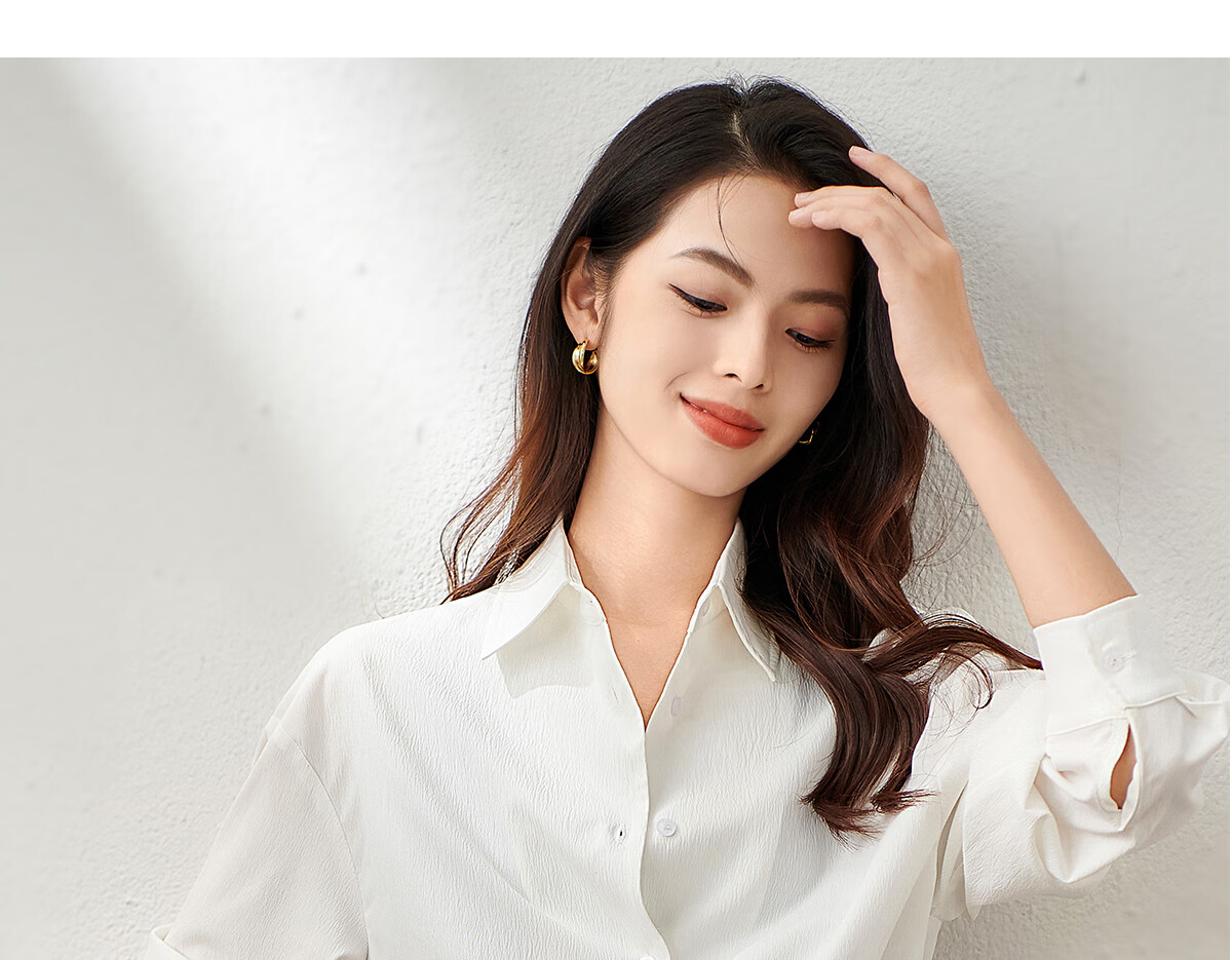 Chushen Spring And Autumn Long-Sleeve Shirt for Women, Wilderness Maillard Floral Embroidery Elegant Office Versatile Blouse S143C2024 20