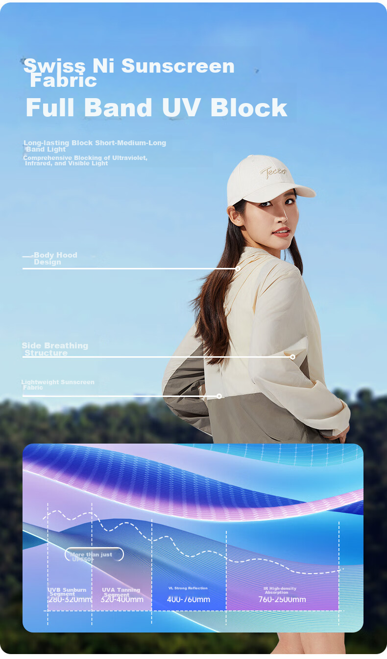 TECTOP Sun Protection Clothing, Summer UV-Resistant Couple Style, Outdoor Travel Top, 2422153FS New Khaki XL 6