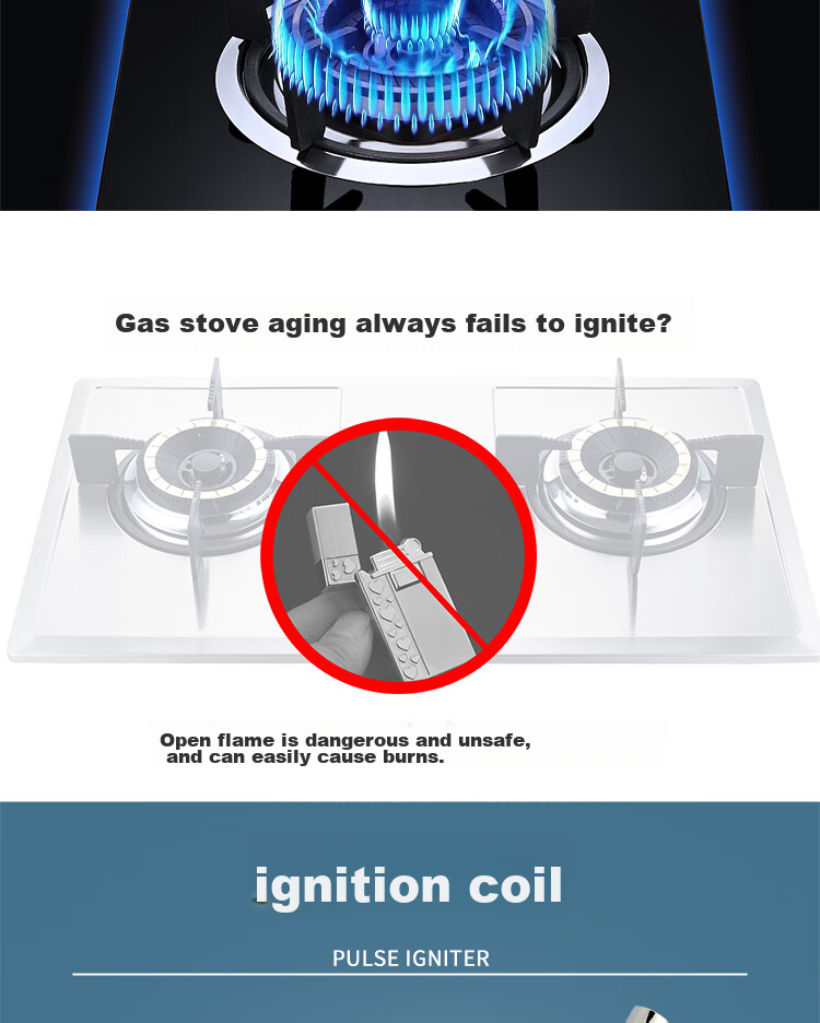 BJ Igniter, Lighter, Ignition Gun, Pulse Igniter, Electronic Lighter, Natural Gas Stove Ignition Rod, Household Use 2