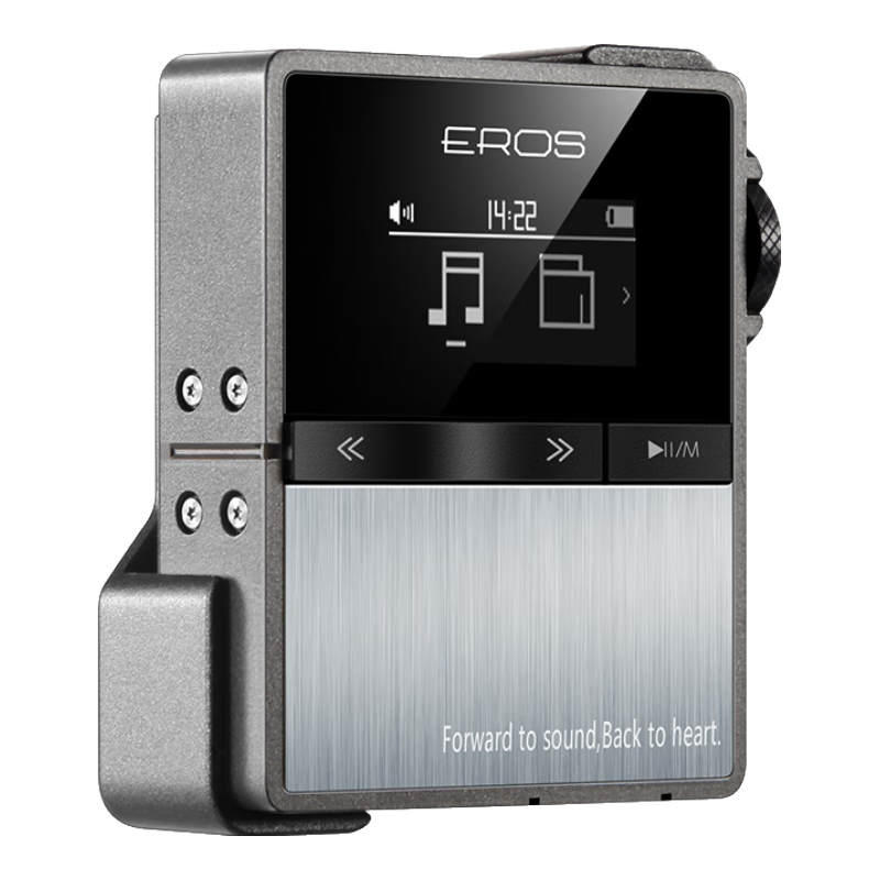 Aigo EROS TEN Wireless Sports MP3 Music Lossless Player, HIFI Mini Clip-On DSD Student, Gray