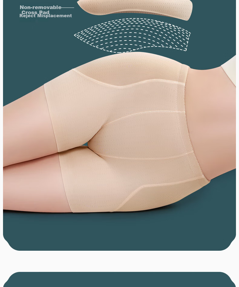 Jindu Wide-Leg Pants for Women, Fake Hip Widening Pad, Seamless Fake Buttocks, Integrated Hip Enhancer, Butt-Lifting Device to Improve Sagging Buttocks 4
