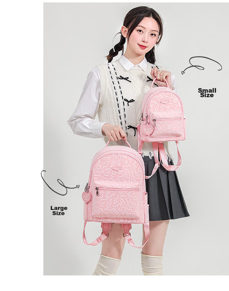 AILUXI Stylish Backpack for Women Students, Travel Commute Small Backpack, Cute Versatile Large Capacity Schoolbag Birthday Gift 20