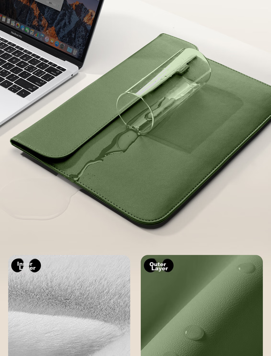 Taikesen Laptop Sleeve Compatible with Apple MacBook 15-Inch, Lenovo, Huawei Laptops, Protective Cover for Men And Wome 11
