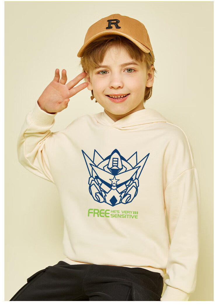 Baleno Boys' Sweatshirt, Spring And Autumn Thin Cartoon Cool Pullover Top, Children's Autumn Hooded Sports Jacket 13