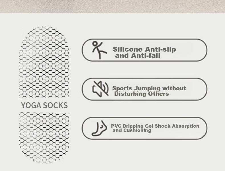 XUEXIMAN Yoga Socks for Women, Mid-Calf Cotton Socks, Spring And Autumn Season, Pilates Fitness Dance Professional Non-Slip Short Sports Floor Socks 6