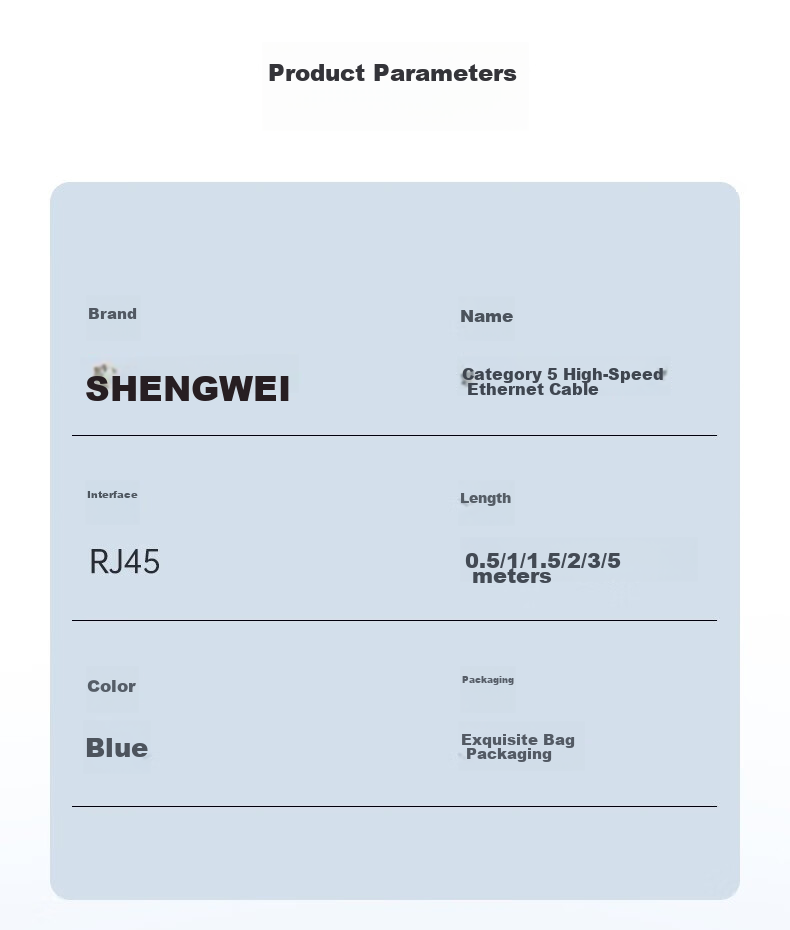 Shengwei Cat5e Ethernet Cable, 100Mbps Pure Copper, 1 Meter, Blue, for Computer/route/Internet Connection Patch Cord, LC-2010C 8