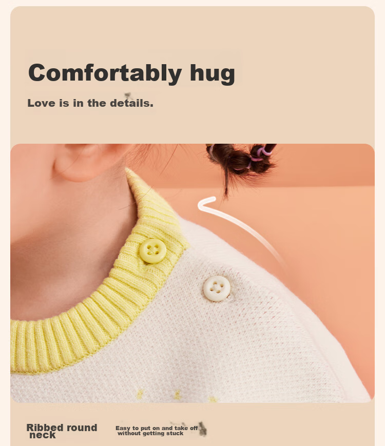 BALABALA Children's Clothing, Baby Sweater Knitwear, Boys And Girls Spring Outfit, Cute Baby Clothes for Kids 8