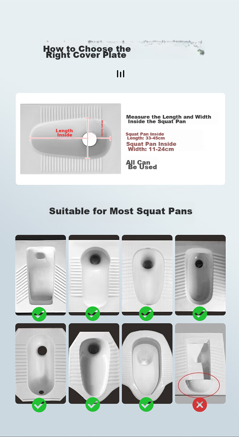 Muvi Toilet Squatting Device, Odor Prevention Blocker, Squatting Pit Deodorizer, Bathroom Drain Pipe Anti-Odor And Anti-Smell Specialized Device 12
