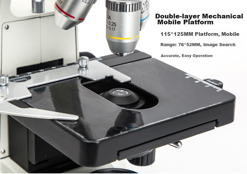 Phenix PH50-3A43L Three-Lens Biological Microscope, Professional Teaching And Experimental, High Magnification, High Definition, for Health Care And Livestock Breeding 11