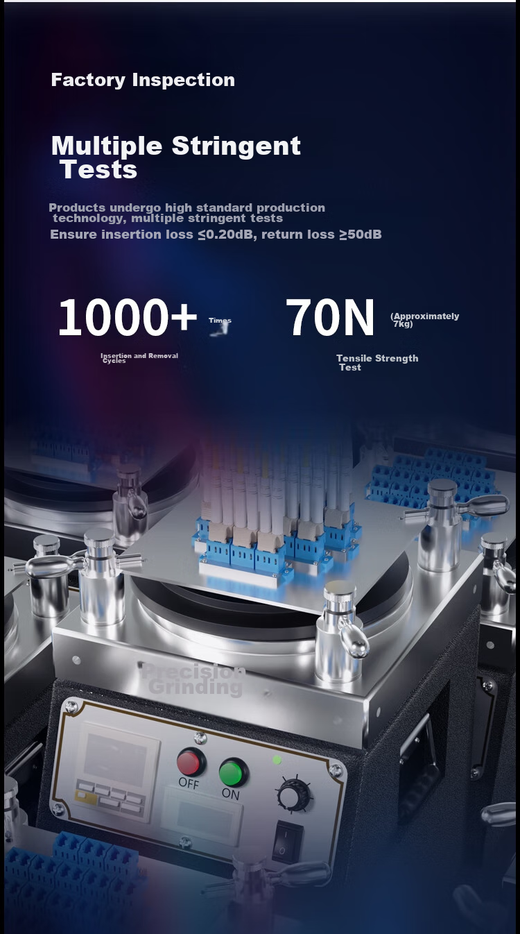 HAILE Single-Mode Fiber Optic Patch Cable (FC-FC, 9/125), Telecom-Grade Single-Core Pigtail Network Cable, 2 Meters, HJ-1FC 7