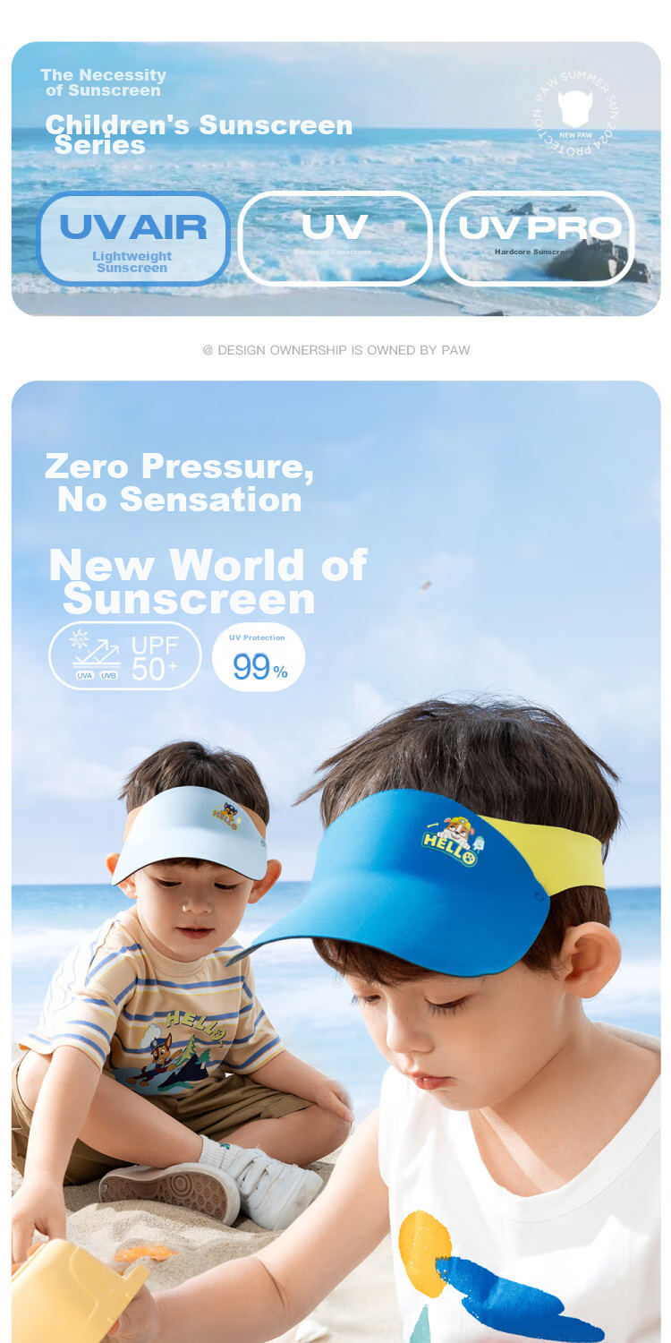 PAW PATROL Children's Baseball Cap, Visor Sun Protection Hat, Boys' Sunhat, Girls' Sports Outdoor Sun Visor, Bright Red 1
