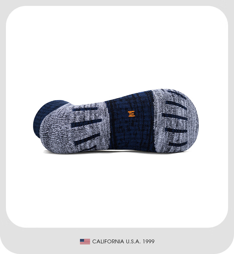 TFO 5th Generation Hiking Socks Durable Outdoor Mountaineering Running Sports Socks B2202474 Men's Dark Blue M 6