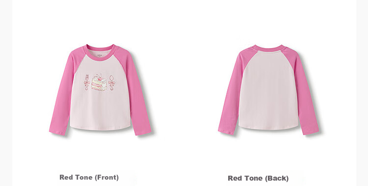 BALABALA Balaone Children's Long-Sleeve T-Shirt, Boys And Girls Autumn New Style, Quick-Dry Cool-Feeling Raglan Sleeve Top, Trendy Cool Comfortable 29