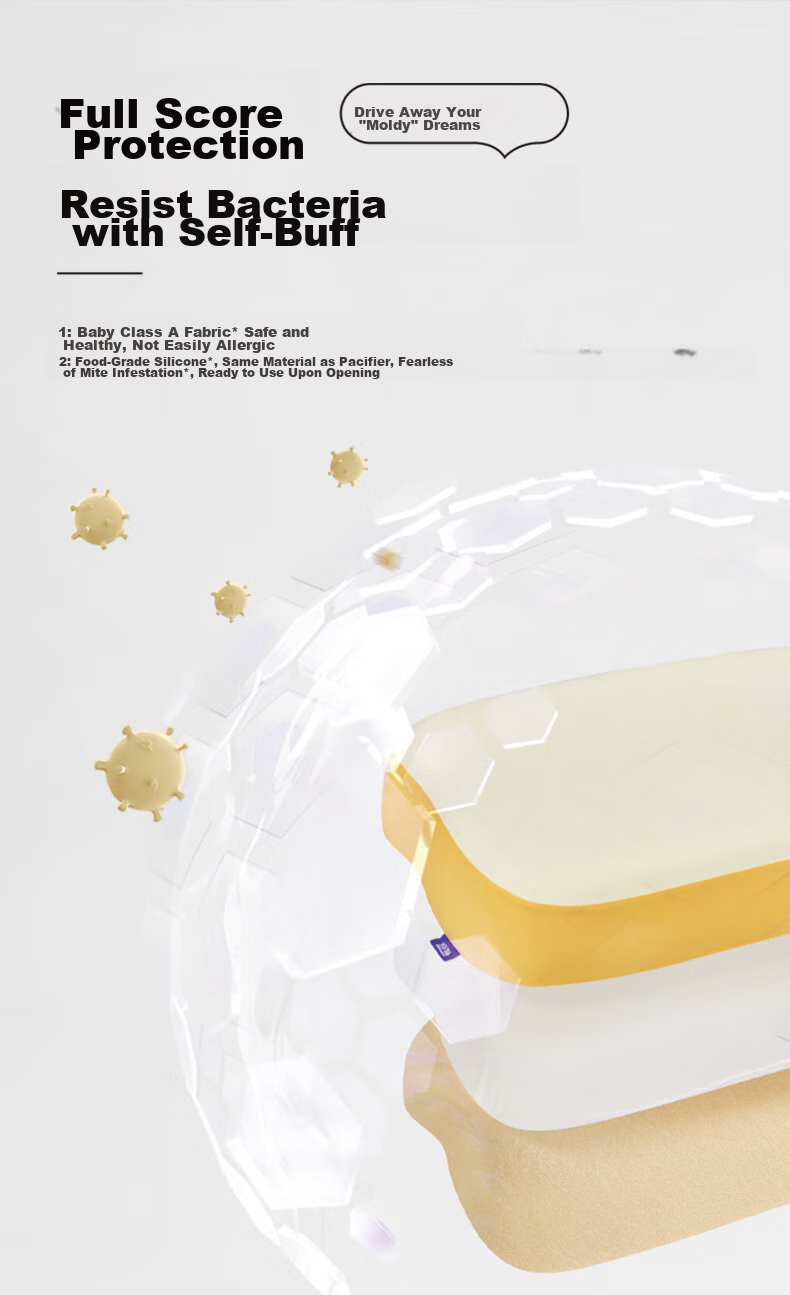 Let's Sleep Silicone Toast Pillow for Adults, Mother And Baby Class A, Cervical Spine Memory Pillow, Slow Rebound High Breathable Nipple-Level Material 15