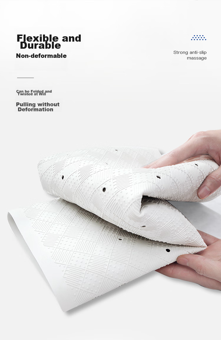 Dajiang TPE Bathroom Non-Slip Mat, Elderly Bathing Anti-Fall Floor Mat, Shower Room Bathtub Bathroom Non-Slip Mat, 40x70cm 6