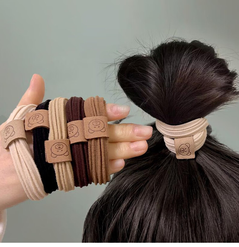 Chense Hair Ties [80 Pieces], Seamless Elastic Bands, High-Elasticity Rubber Bands for Ponytails And Buns 10