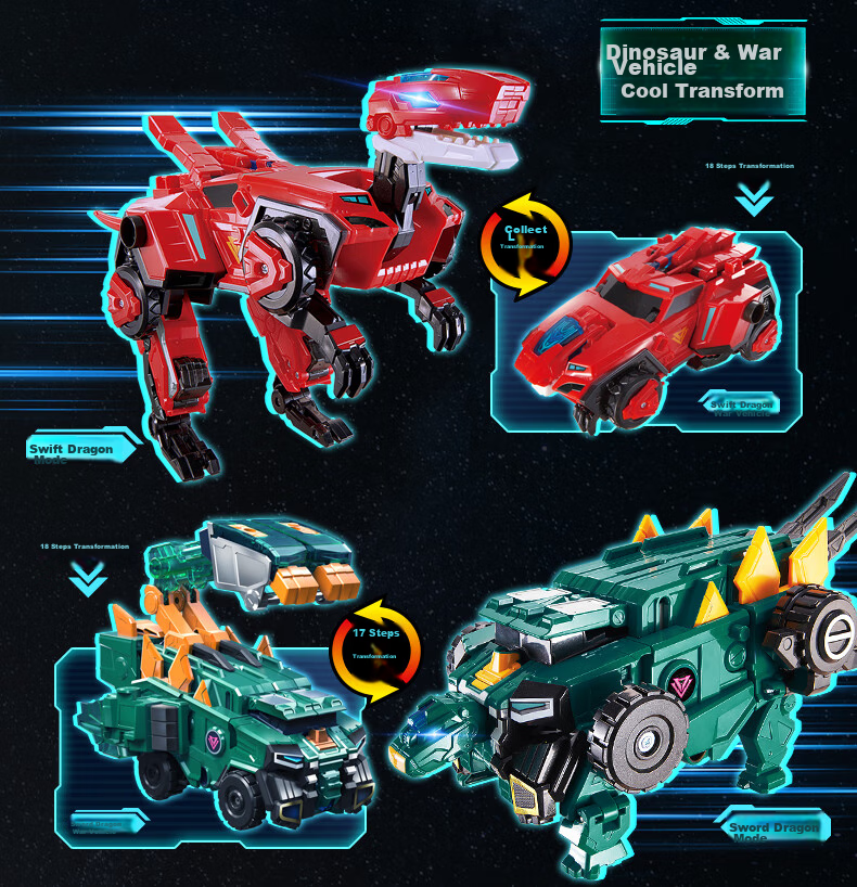 AULDEY Quantum Squad Transforming Robot Super Combination Mecha Supersonic War God Children's Toy Children's Day Gift 15