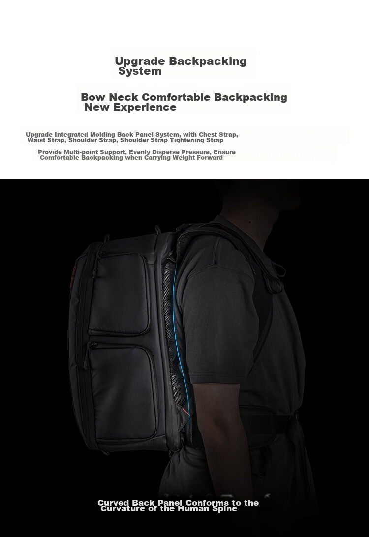 PGYTECH Dandelion Photography Bag OneMo2 DSLR Camera Backpack, Outdoor Hiking Travel Rucksack, Digital Bag, Stabilizer Professional Large Capacity Storage Bag, 35L (Deep Space Black) 9