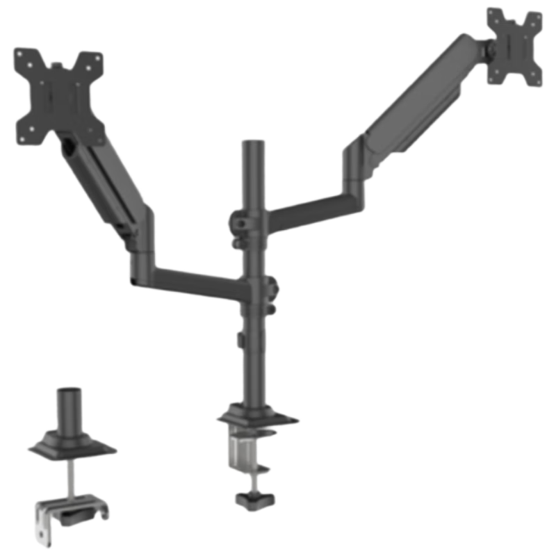 ATSCORE Dual-Arm Monitor Stand, Double-Screen Inverted Display Stand, Dormitory Universal Desktop Computer Swivel Heavy-Duty Stand, Single Arm 2-10kg