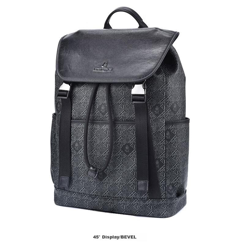 Hush Puppies Men's Backpack, Printed Simple Business Style, Large Capacity 15.6-Inch Laptop Bag, Birthday Gift 11