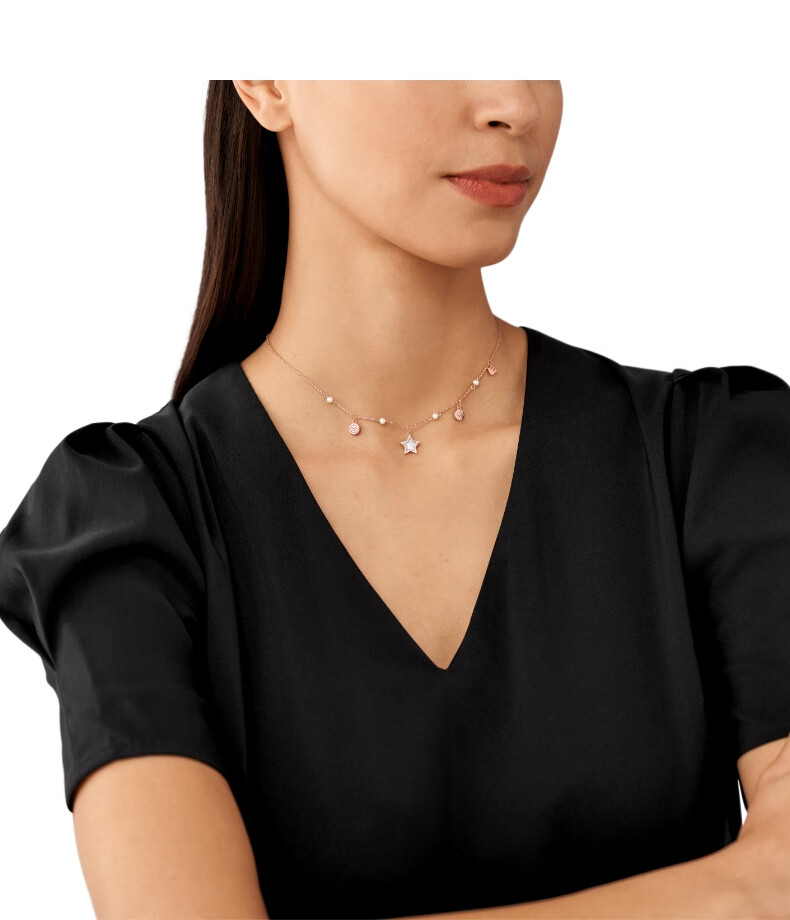 EMPORIO ARMANI Women's Necklace, Star-Shaped Rose Gold, Unique Birthday Gift for Girls, EGS3106221 3