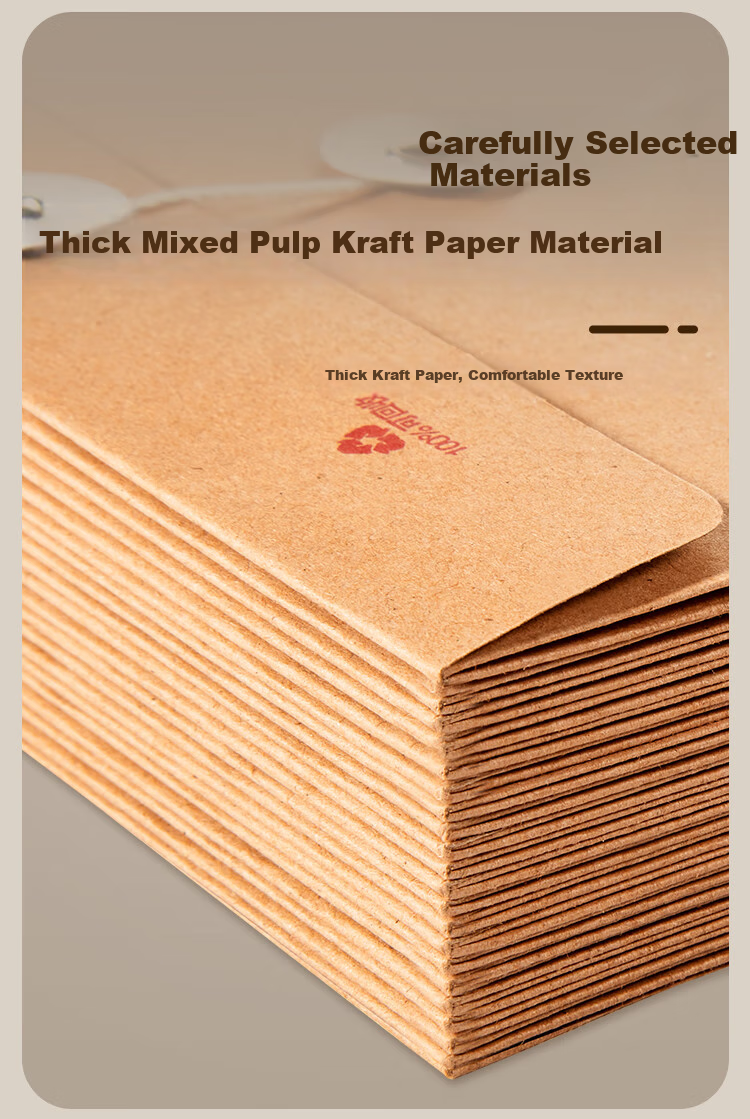 Kingdee A4 Kraft Paper File Folders, 10 Pieces, 200g, 2.8cm Side Width, Document Folders for Bids, Contracts, Bills, Data Storage, Meeting Materials, Office Supplies 4