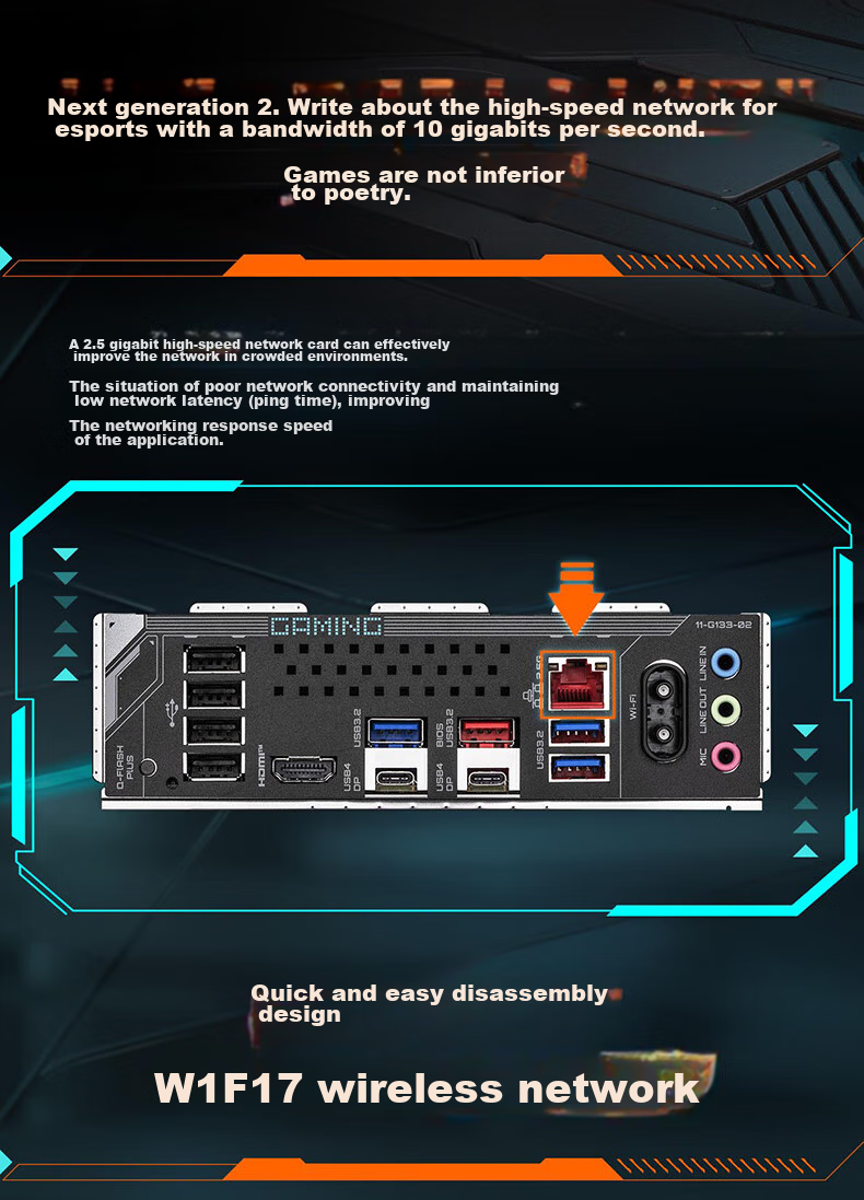 GIGABYTE X870 GAMING X WIFI7 Eagle X DDR5 Motherboard Supports AMD CPU AM5 9700X 9800X3D 9900X 9600X 11