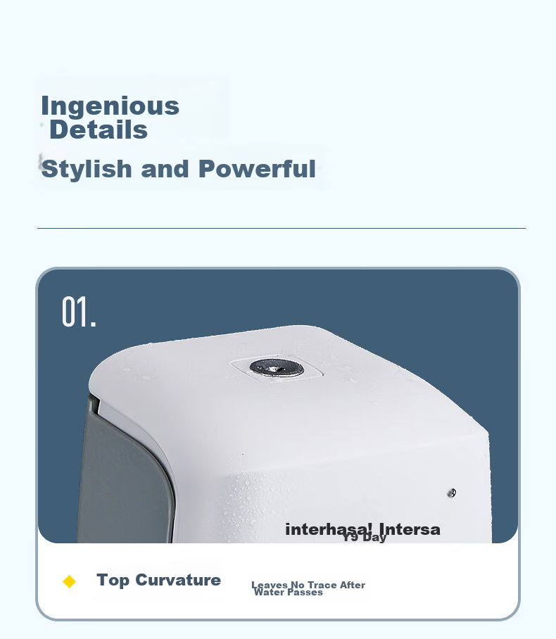 Interhasa! F9088 Wall-Mounted Manual Soap Dispenser, Push-Button Soap Dispenser, Kitchen Dish Soap Bottle, Hand Sanitizer Container, No Drilling Required 15