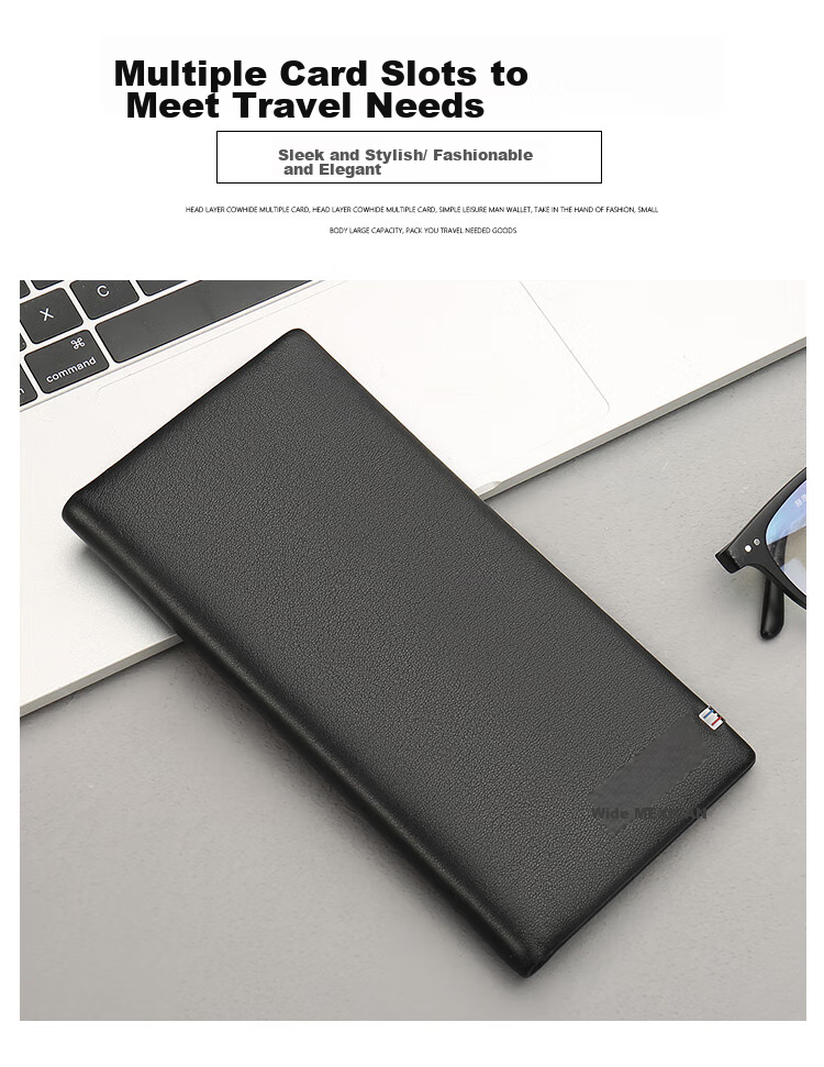 MEXICAN Genuine Top-Grain Leather Wallet for Men, Long Style Billfold, High-End Gift Box, Birthday Present for Boys And Fathers 3