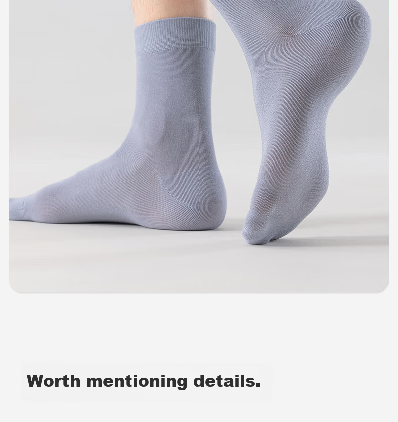 THREEGUN [Jian Series] Modal Men's Socks, 10A Antibacterial, Odor-Resistant, Wear-Resistant Socks, Mid-Calf Length, Smooth And Sweat-Absorbing 16