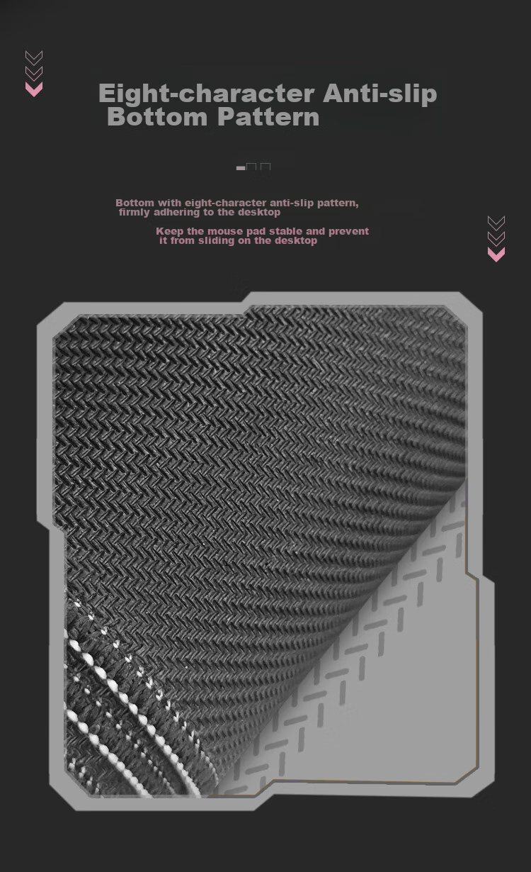 DAREU Gaming Mouse Pad, FPS Smooth Thickened Precision Edge-Locked, Water-Resistant Computer Keyboard Office Extra Large Desk Mat, Gray Pink 800*300*4mm, VALORANT 7