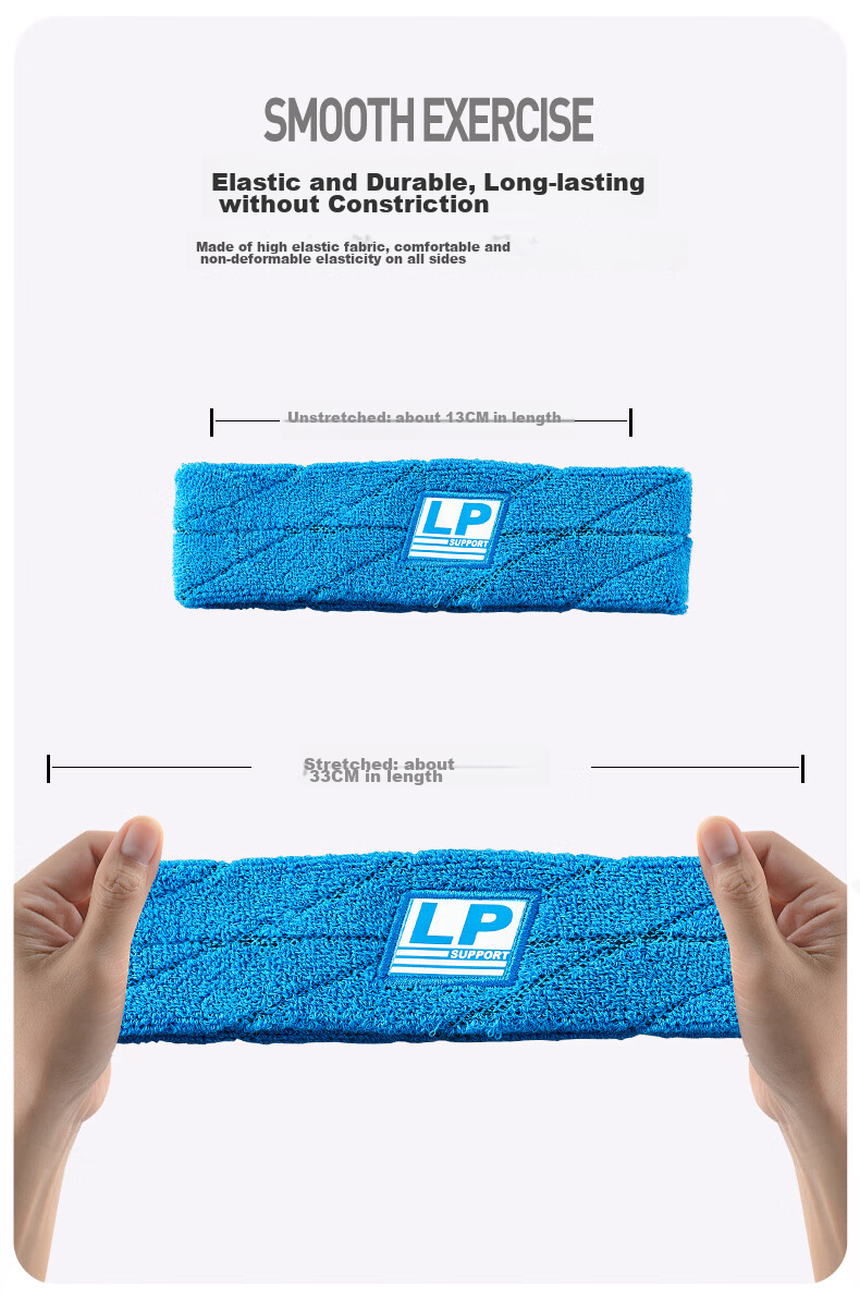 LP Sports Headband for Men And Women, Sweat-Absorbing Headband, Sweat-Stopping Band, Running Sweat-Guiding Band, Basketball Sweat-Proof Headband, Hair-Tying Band, Head Hoop 5