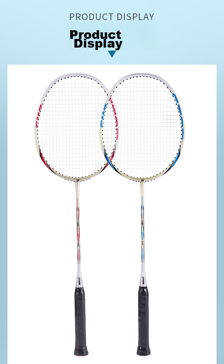DHS Badminton Racket, One-Piece Advanced Competition Racket, Pre-Strung EG402 10