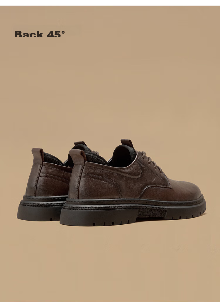 MONTAGUT Men's Shoes, 2026 British Style Spring New Light Luxury Business Formal Dress Men's Suit Lace-Up Casual Shoes, Heightening Shoes for Me 15