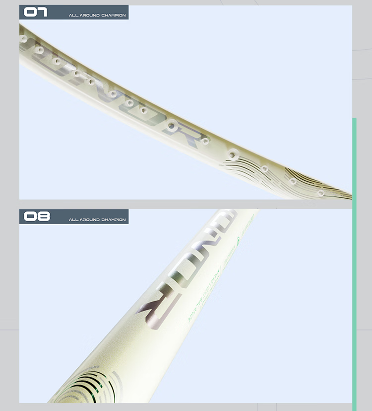 Kawasaki Badminton Racket, Full Carbon Single Racket, Ultra-Light Professional Durable Model, Glory Starry Sky Jingtianlan (Pre-Strung) 17