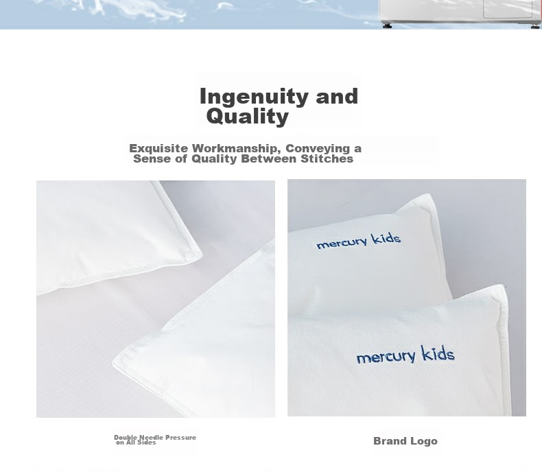MERCURY Kids Pillow Doctor All-Cotton Hypoallergenic Growth Pillow (Stage 2), 35cm×50cm, for Ages 1-3, Infant Class A 27
