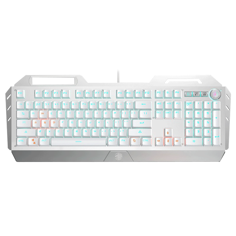 EWEADN TK900 Mechanical Keyboard And Mouse Combo, Gaming Wired Set for Desktop And Laptop, Office Keyboard And Mouse External Multi-Function Knob, 104 Keys, Blue Switch with RGB Lighting Peripherals
