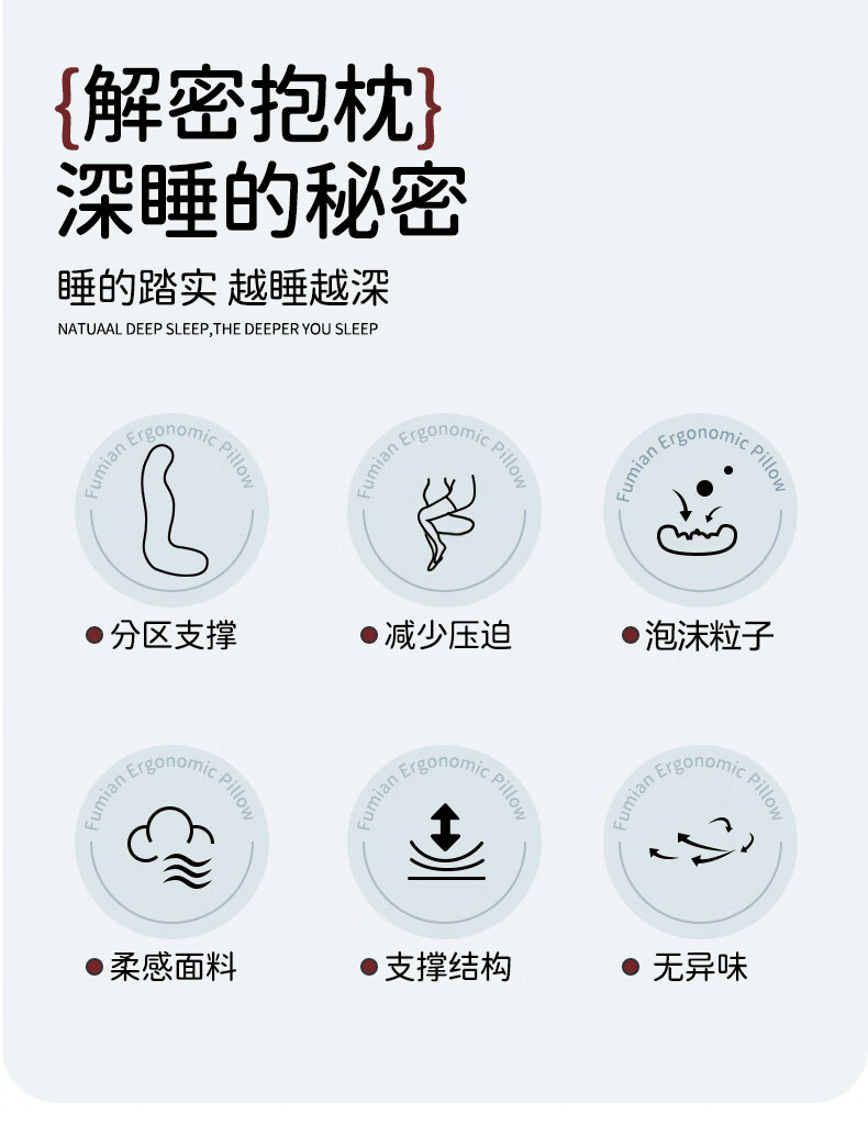 Wuyingongfang, Mu Yin Liangpin Textile Subsidiary, Sleeping Hug Pillow, Long Body Pillow for Bed, Side Sleeping Leg Pillow, Sleep Aid 1