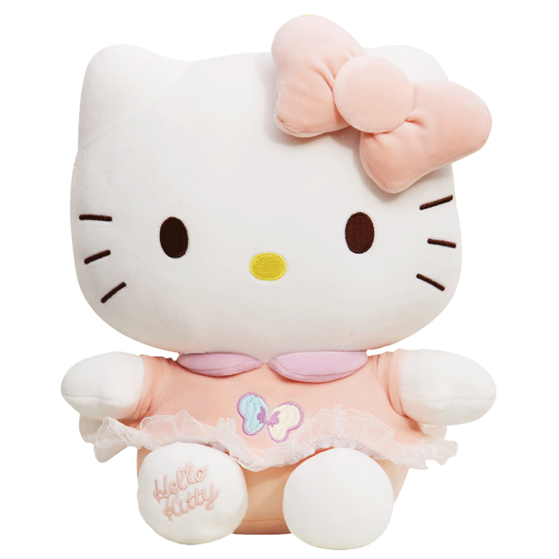 Hello Kitty Sanrio Plush Toy Doll Stuffed Animal Pillow Decoration Birthday Gift for Girls, Cat Cat Figurine