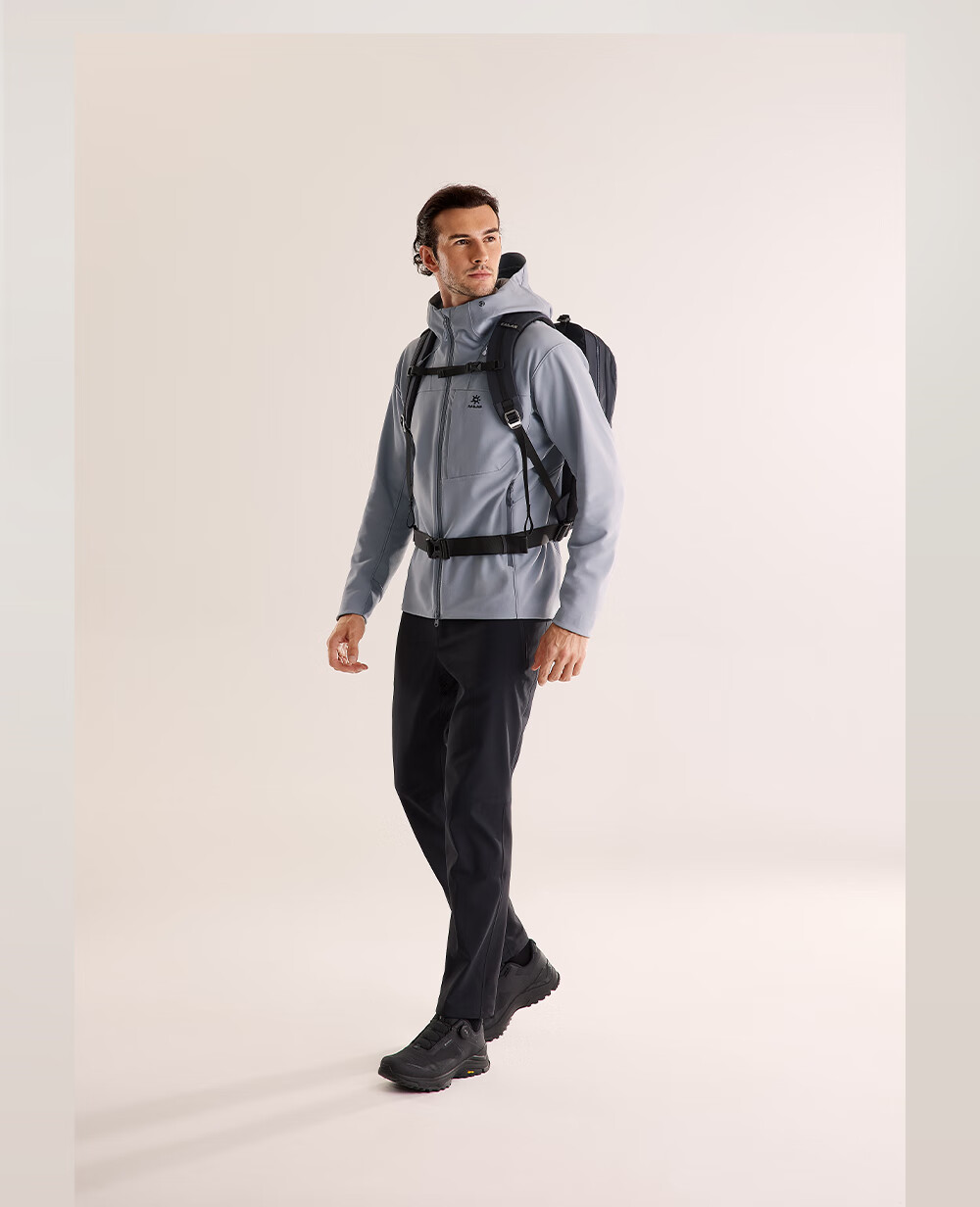 KAILAS M8 IC Hooded Softshell Jacket Men Fleece Warm Breathable Stretch Durable Windproof Hiking Coat Autumn Winter 2