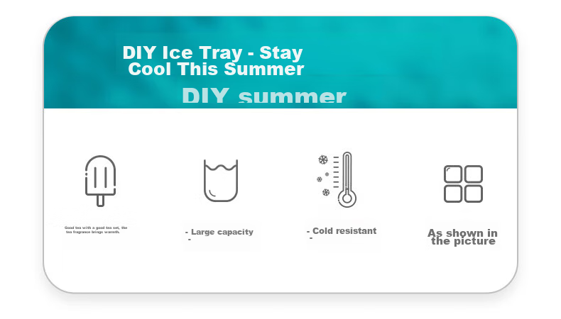 Baicaoyuan Ice Cube Mold, Flip Ice Tray, Ice Maker Box with Lid, Food-Grade Freezing Tool Mold, Green, 32 Compartments 5