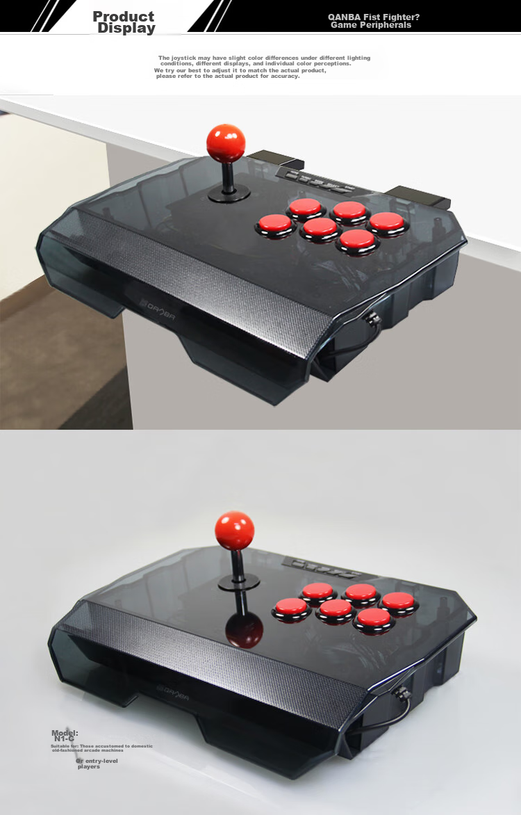 QANBA N1-BG Thunder 2 Large Round Arcade Joystick Game Controller Supports Android Phones PS3 Computers PC Street Fighter 6 Steam Fighting 97 Switch2 Wolfenstein: The New Colossus 2