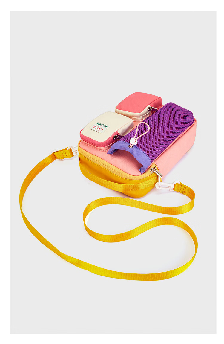 Three Duckling Lightweight Crossbody Bag Storage Bag Dopamine Casual Outdoor Sports Travel Multifunctional Single Shoulder Crossbody Backpack 15