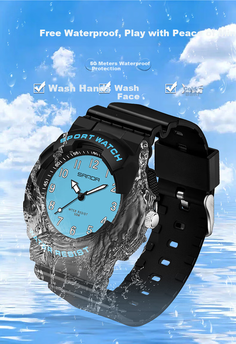 GEORGCOUNT Watch for Men And Women, Youth 2025 New Model, Silent Exam-Specific Waterproof Quartz Watch for Middle And High School Students 9