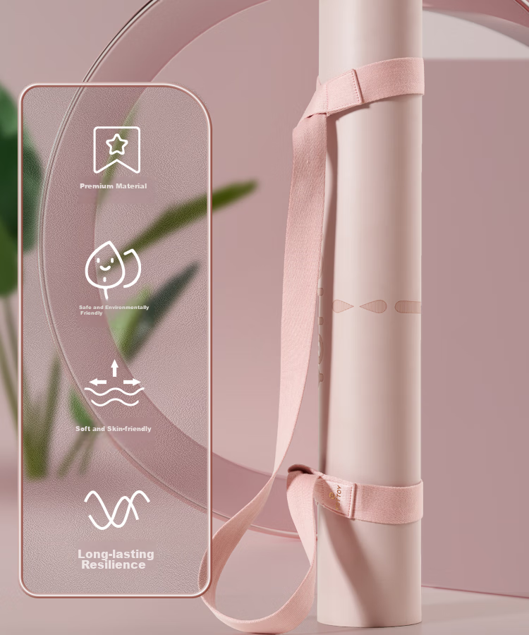 Yottoy Yoga Mat Strap, Exercise Stretch Rope Accessory Pad, Strap with Portable Hand Storage Rope 4